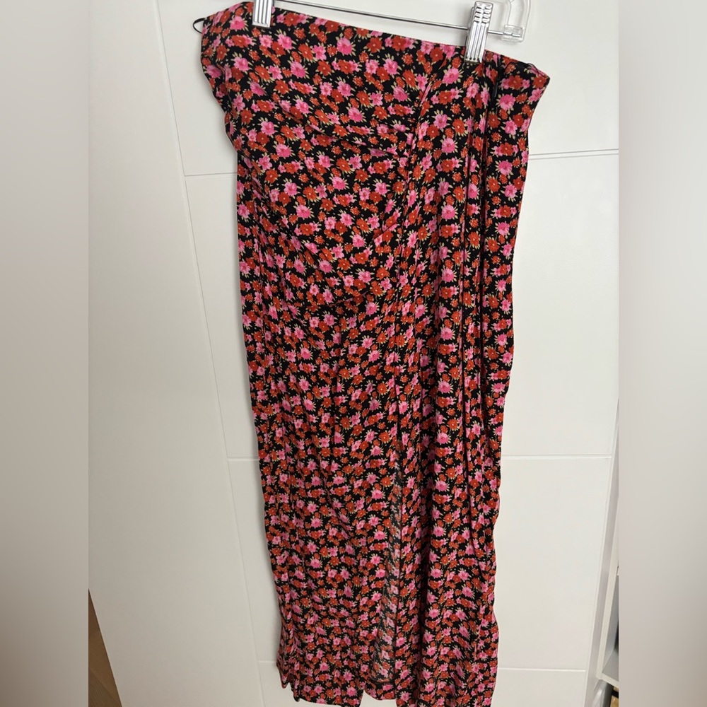 Floral Black and Pink Women's Skirt